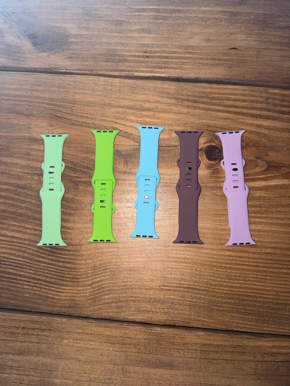 Set of 5 Silicone Replacement Watch Bands in Multiple Colors